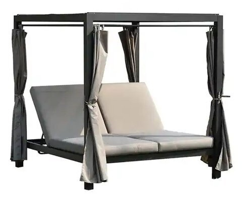 Шатер с лежаками Tagliamento Enigma, антрацит, тортора