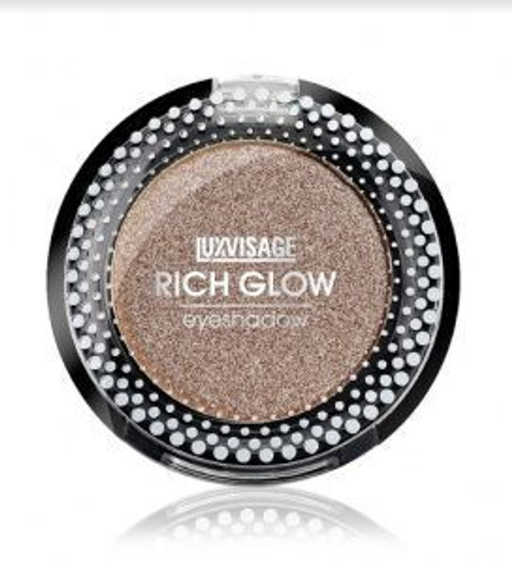Люкс Визаж Тени для век компактные Lux Visage RICH GLOW 8 тон (Night mirage), арт.К1240, 2г