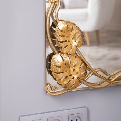 Зеркало настенное Monstera Deliciosa (Монстера) 140 Найт Амбер