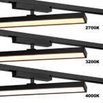 359771 PORT NT25 242 черный Светильник однофазный двухжильный трековый с переключ. цв. температуры IP20 LED 12W 180-265V 2700К/3200К/4000К STRATUS