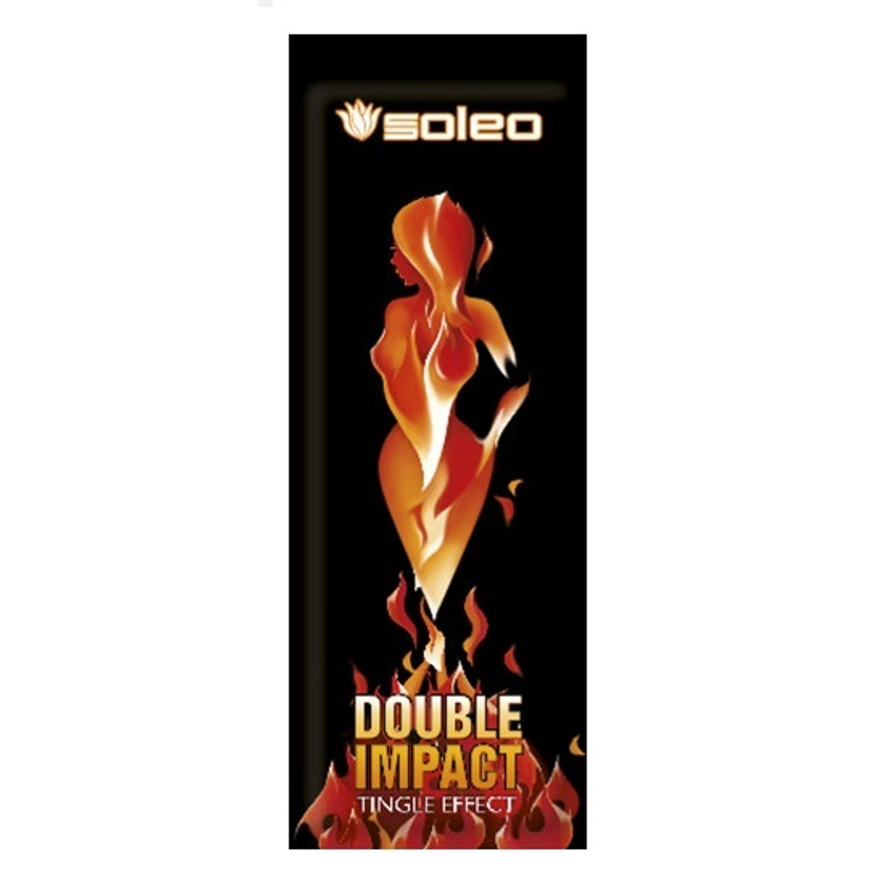 Крем для загара в солярии с интенсивным тингл эфектом Soleo Double Impact 15мл