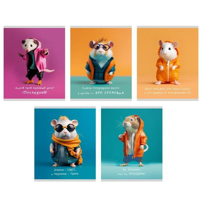 Тетрадь А5 48л клетка "Банда умников " (Эксмо)