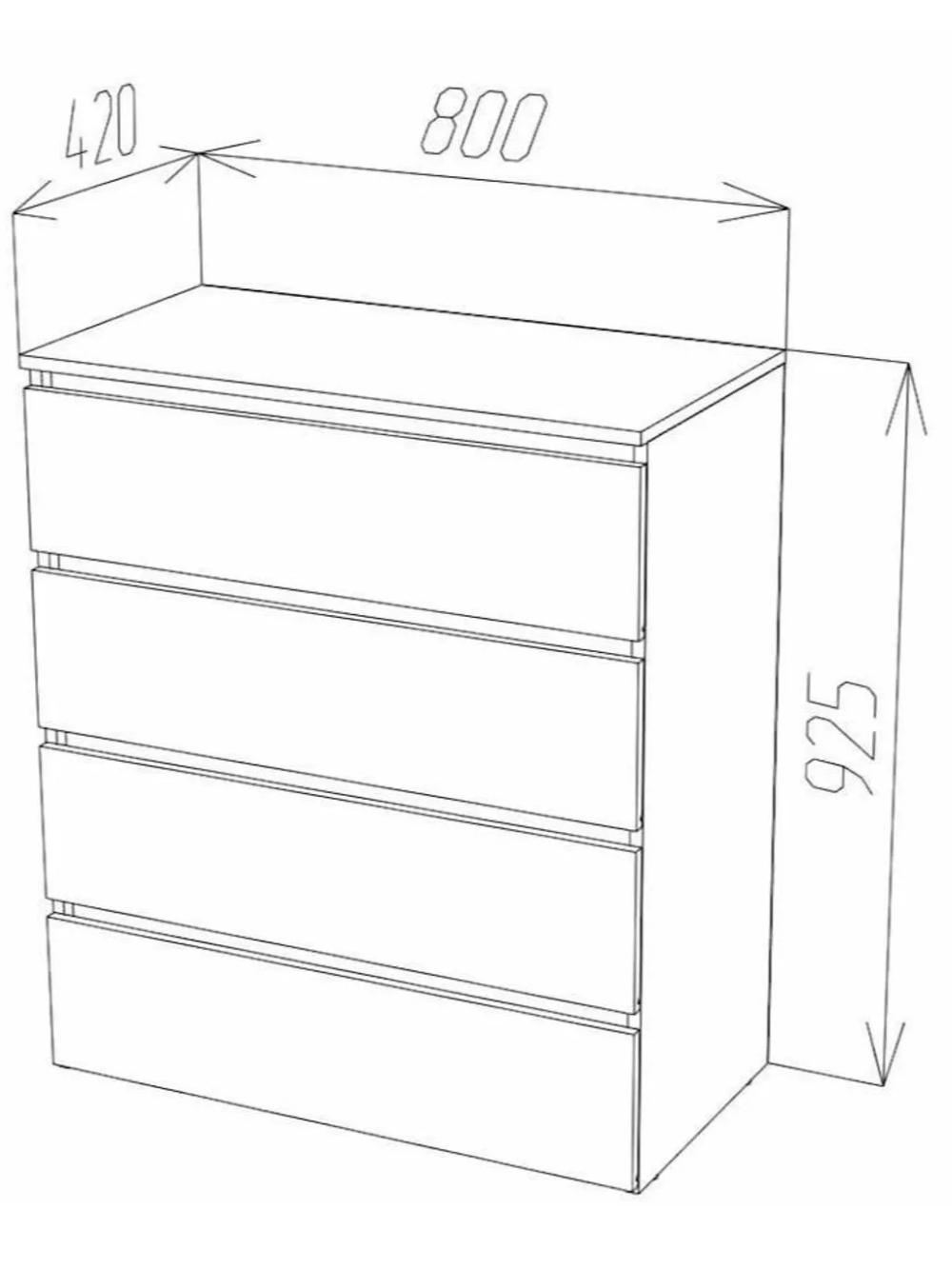 Комод-24 Белый