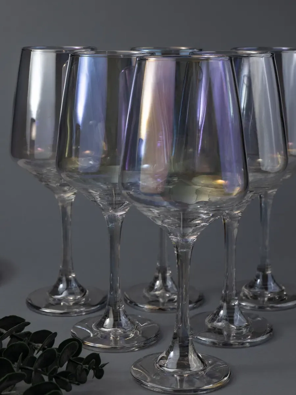 Набор бокалов для вина, 365 мл, 6 шт. перламутровые