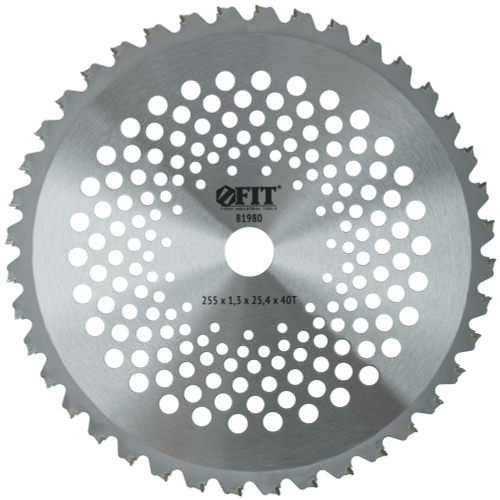 Диск для триммера, карбидные режущие зубья  255х25,4х40Т 81980