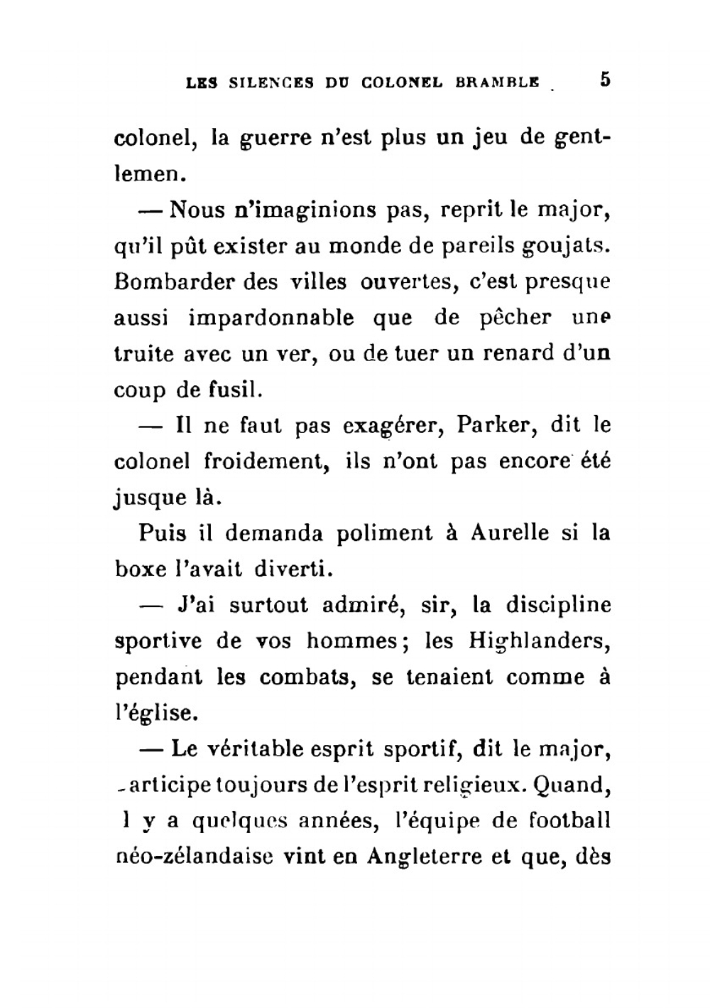 Les silences du colonel Bramble | Andre Maurois