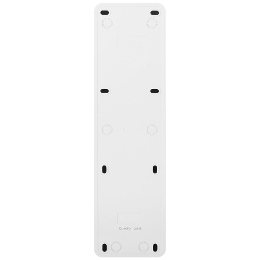 Розетка Intro Quadro 2-210-01 с заземлением пятиместная 5х2P+E 16А-250В IP20 ОУ белый | Intro Quadro