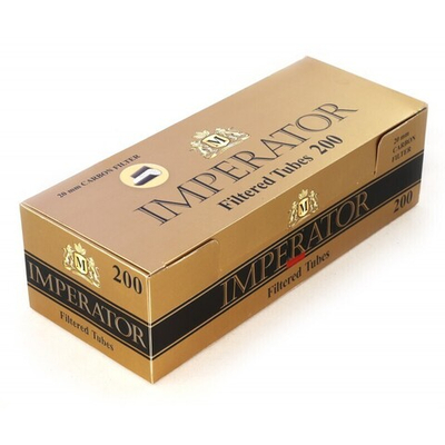Комплект гильзы черные для сигарет "Imperator" Carbon 5х200шт.