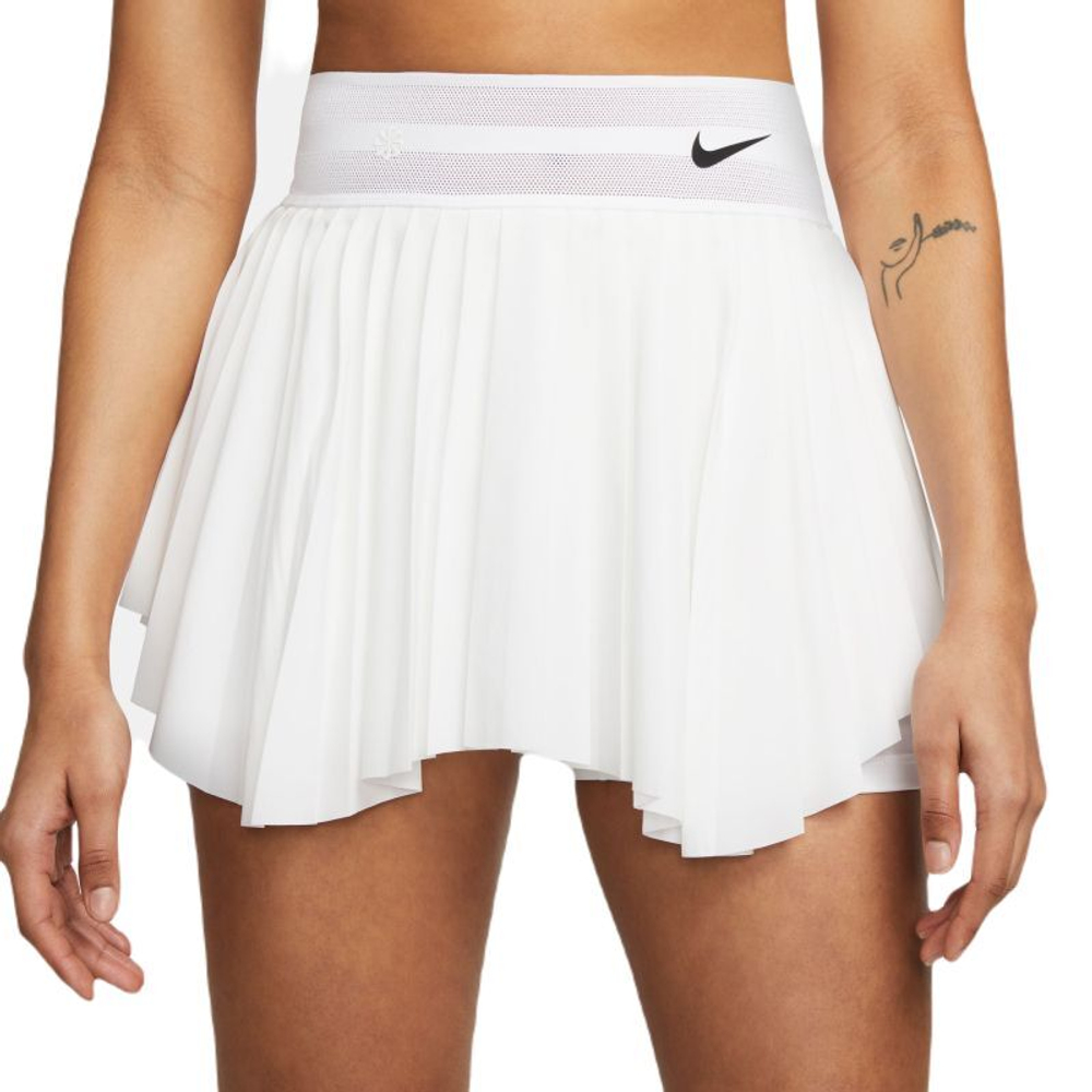 Теннисная юбка Nike Court Dri-Fit Slam Tennis Skirt - white/black