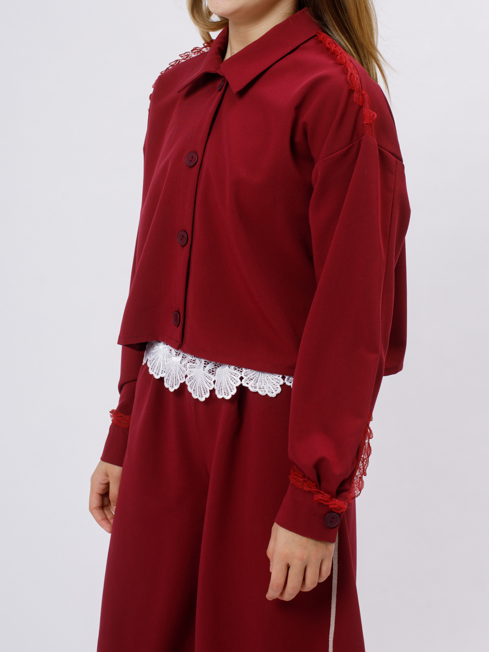 Жакет рубашка укороченная