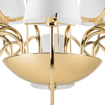 758162 Люстра подв. DIAFANO 16х40W G9 ЗОЛОТО/БЕЛЫЙ