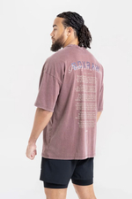 Футболка BOXRAW Poetry In Motion Oversized бордовая