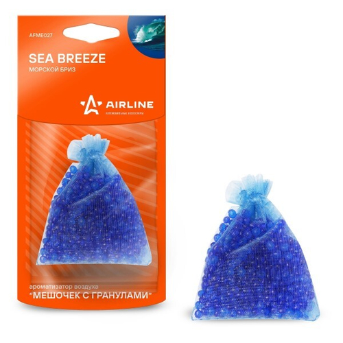 Ароматизатор подвесной  Мешочек с гранулами  Морской бриз (AIRLINE)