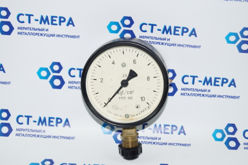 Манометр МТП-100 0-10 кгс/см² резьба М20х1,5 100мм