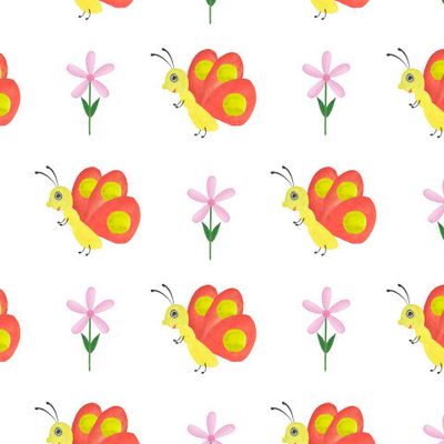 Бабочки акврель