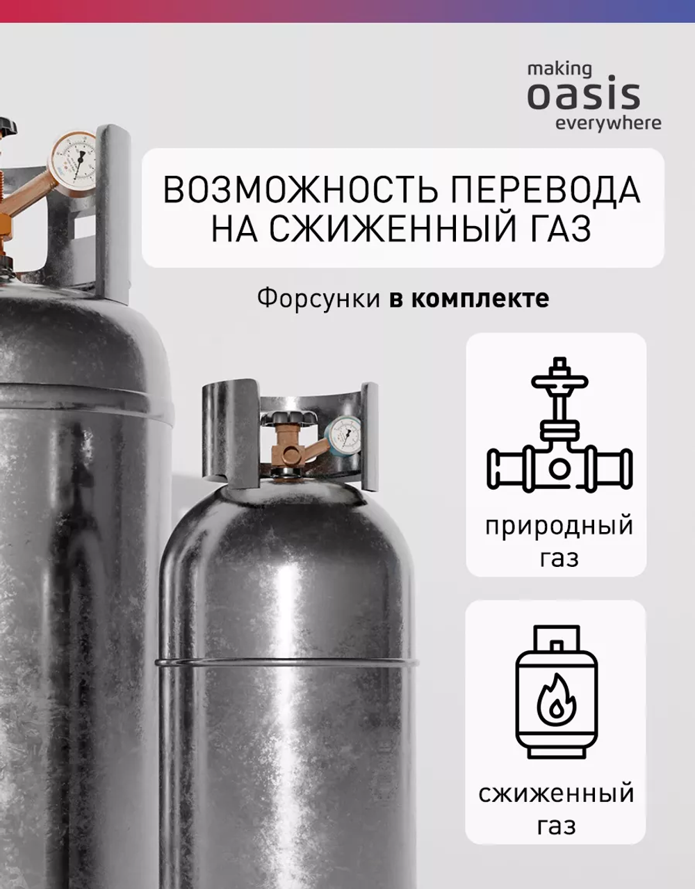 Варочная панель газовая OASIS P-MRT (F)