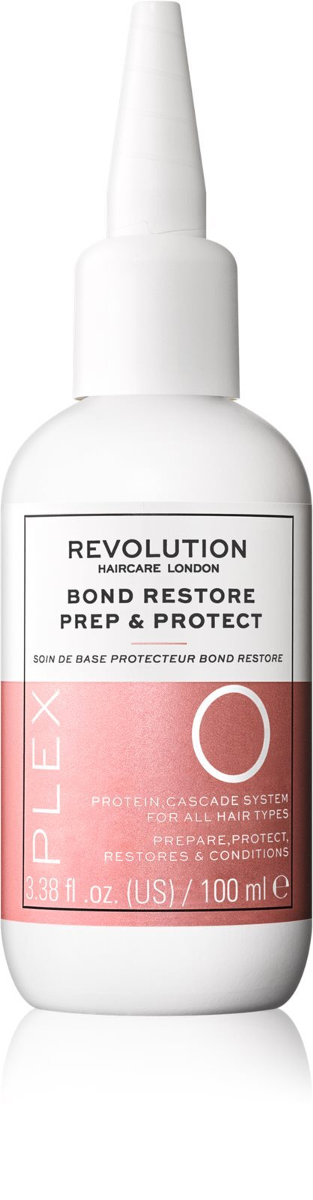 Revolution Haircare Plex No.0 Bond Restore Prep & Protect - интенсивное лечение волос увлажнение и придание блеска /   100  ml  / GTIN 5057566583978
