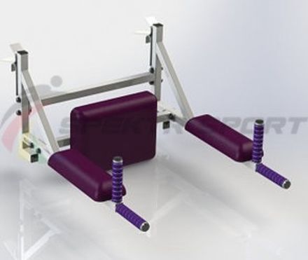 Брусья-пресс и подставка под штангу Джет 4 цв. белый Черный