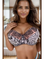 Бюстгальтер гладкий с косточками большие размеры