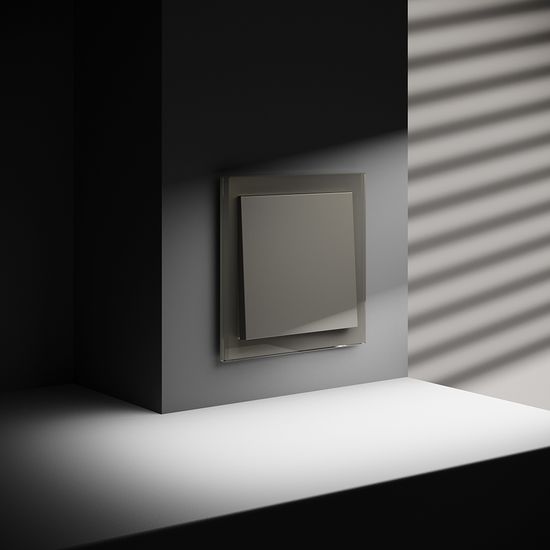 Проходной переключатель встраиваемый VOLTUM S70 одноклавишный 10А, (шелк)