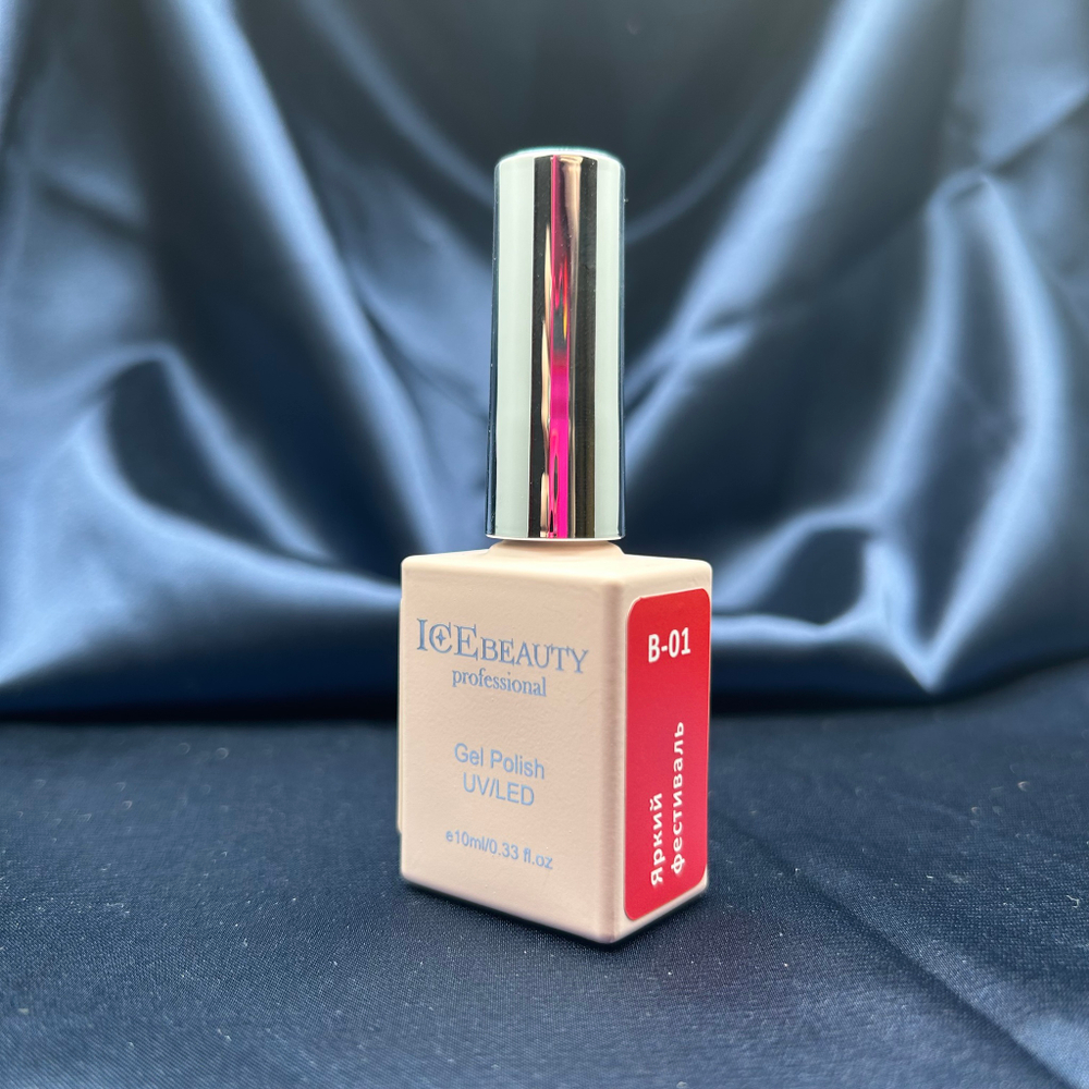 IceBeauty Гель-лак B-01 "Яркий фестиваль", 10 мл