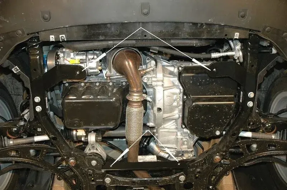 Защита картера и КПП Sheriff для Mini Countryman I/II (R60/F60) 2010- арт.04.2050