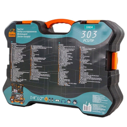 Набор инструмента 303пр. 1/4'',1/2''(6гр.)(4-32мм) ISMA ISMA-53034