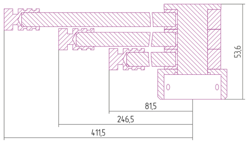 Вешалка Сунержа "ВЕЕР-ДВ" н/ж для РЭБ (Золото)