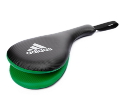 Ракетка двойная Adidas Kids Double Target Mitt черно-зеленая