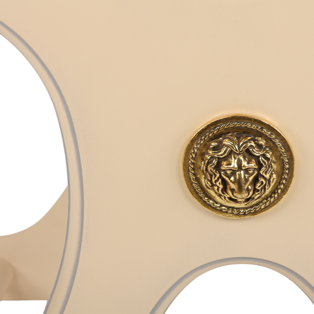 Скамья Сорренто Айвори Пломбир Латунь