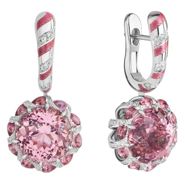 Серьги с Турмалинами и Бриллиантами, E0122-1/1