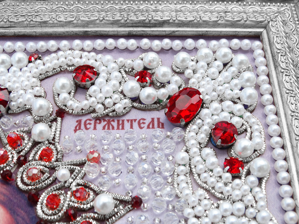 ЖС-6-СК Набор для вышивания хрустальными камнями Господь Вседержитель (красный)