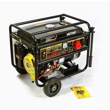 Бензиновый генератор "HUTER" DY8000LX-3 на колесах