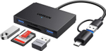 USB 3.0/Type C 2 port HUB + CardReader, 0.15m UGREEN 45167