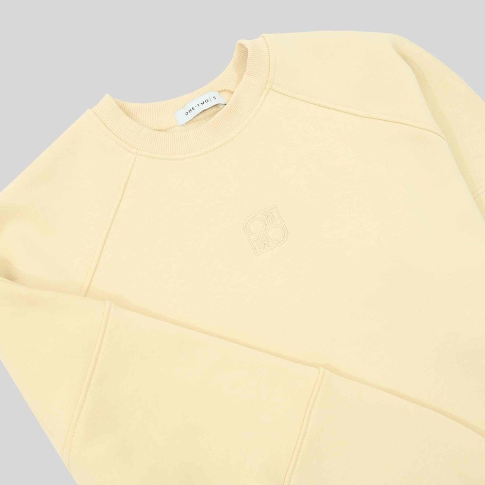 Купить Толстовка One Two Multicolor с начесом летний песок Толстовка One Two Multicolor с начесом летний песок