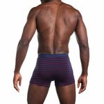 Мужские трусы боксеры темно-синие в полоску Sergio Dallini SG2930-3