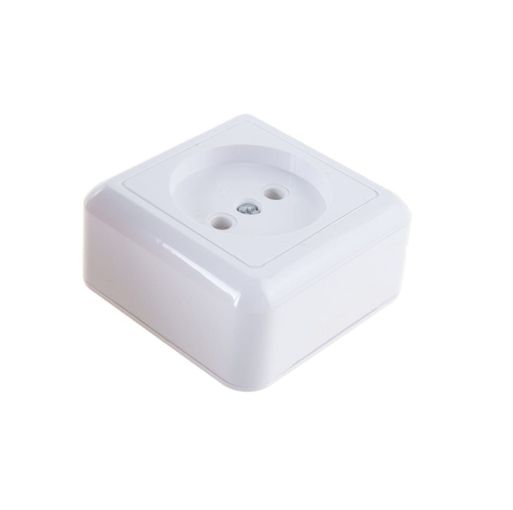 "ОПТИМА"Розетка откр. уст. одноместная, 10А РА10-375 Кунцево Электро