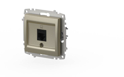 Розетка компьютерная RJ-45 В Рамку Одинарная цвет Титан IP20 Zena Vega EL-BI арт. 609-011400-247