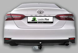 Фаркоп Лидер-Плюс для TOYOTA CAMRY VIII (седан) номер кузова (ХV70) 2017- с электрикой (Smart) и сертифкатом в комплекте арт.(T124-A)