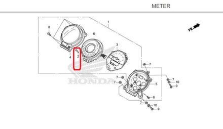 37104-K0G-901. SHAFT, KEY TOP. Honda C125