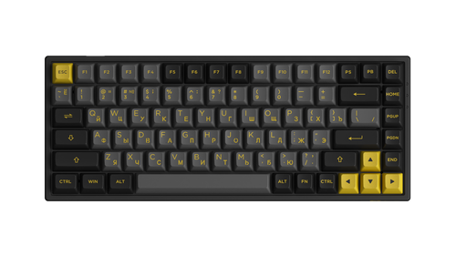 AKKO 3084B Plus Black&Gold 3 Modes RGB Hot Swap  V3 Cream Yellow Switch,ASA profile keycap