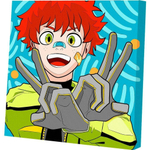 Раскраска по номерам на холсте Радость победы 20х20 (Развивашки)