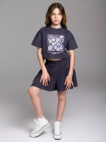 Костюм для девочки, футболка и шорты