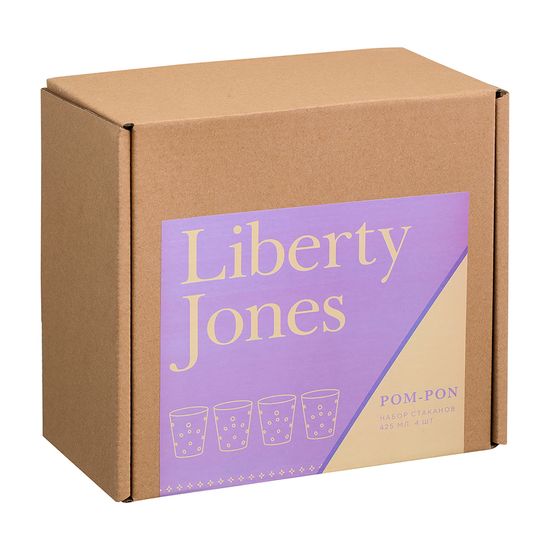 Набор стаканов pom-pon, 425 мл, 4 шт.