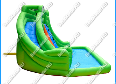 Батут для дачи "В гостях у крокодильчика" 6,9*4*2,8 м