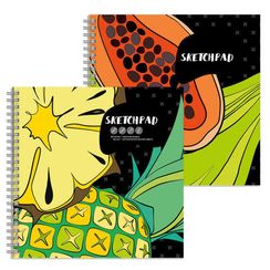 Скетчпад 195х195 мм, 80 л, блок - белый офсет 100 г/м², арт. 63074