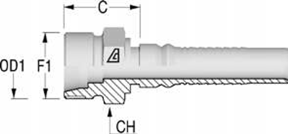 Фитинг DN 25 DKO-S (Ш) 42x2 30 Interlock