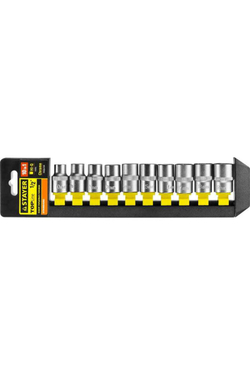 Головки торцевые (10-19 мм; 1/2") 10 шт. "STANDARD" STAYER 27755-H10