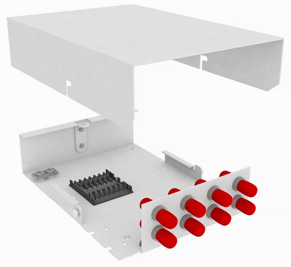 Кросс оптический настенный  TopLAN КРНМ-Top-08ST/U-OS2-GY
