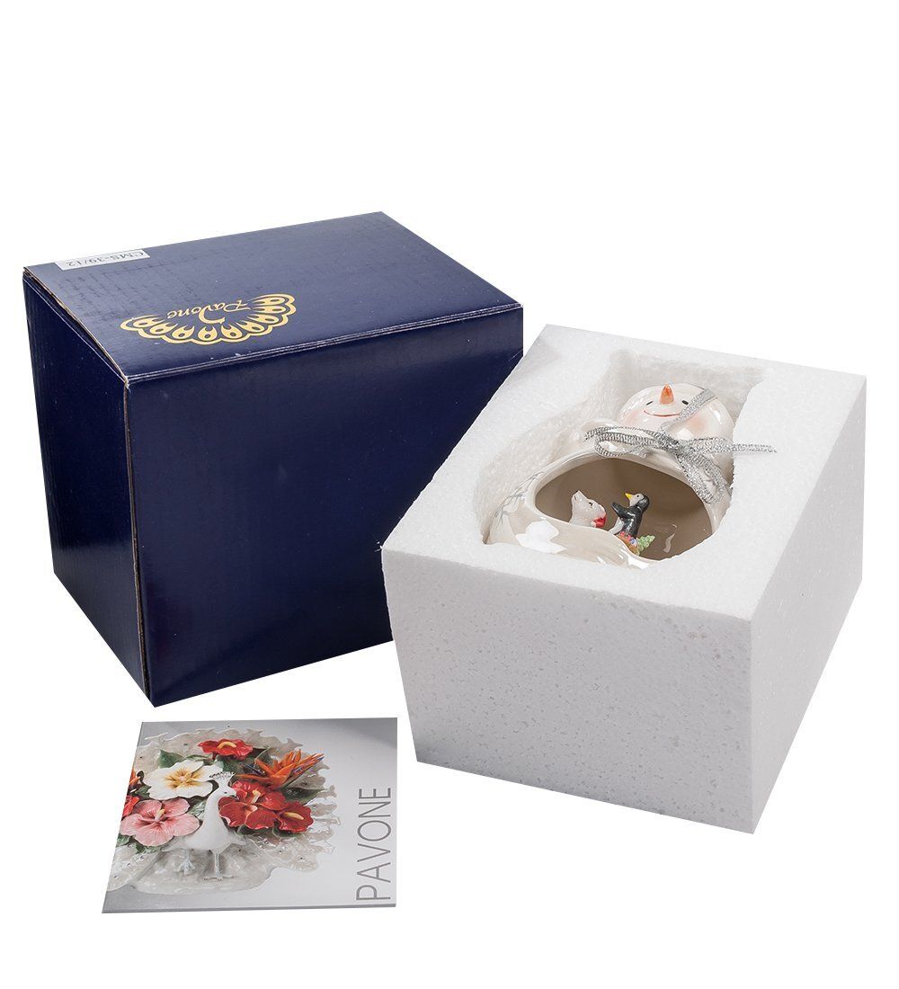 CMS-39/12 Фигурка подвесная «Веселый снеговик» (Pavone)